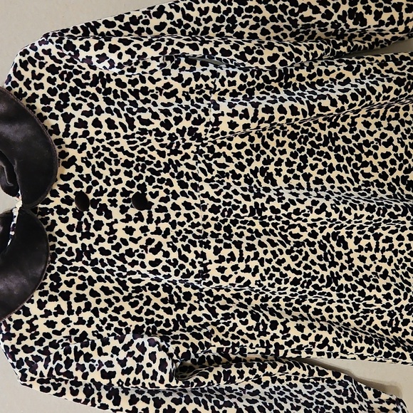 Copper Key Leopard Print Collared Dress Sz 5 Girls Long Sleeve - Picture 2 of 5
